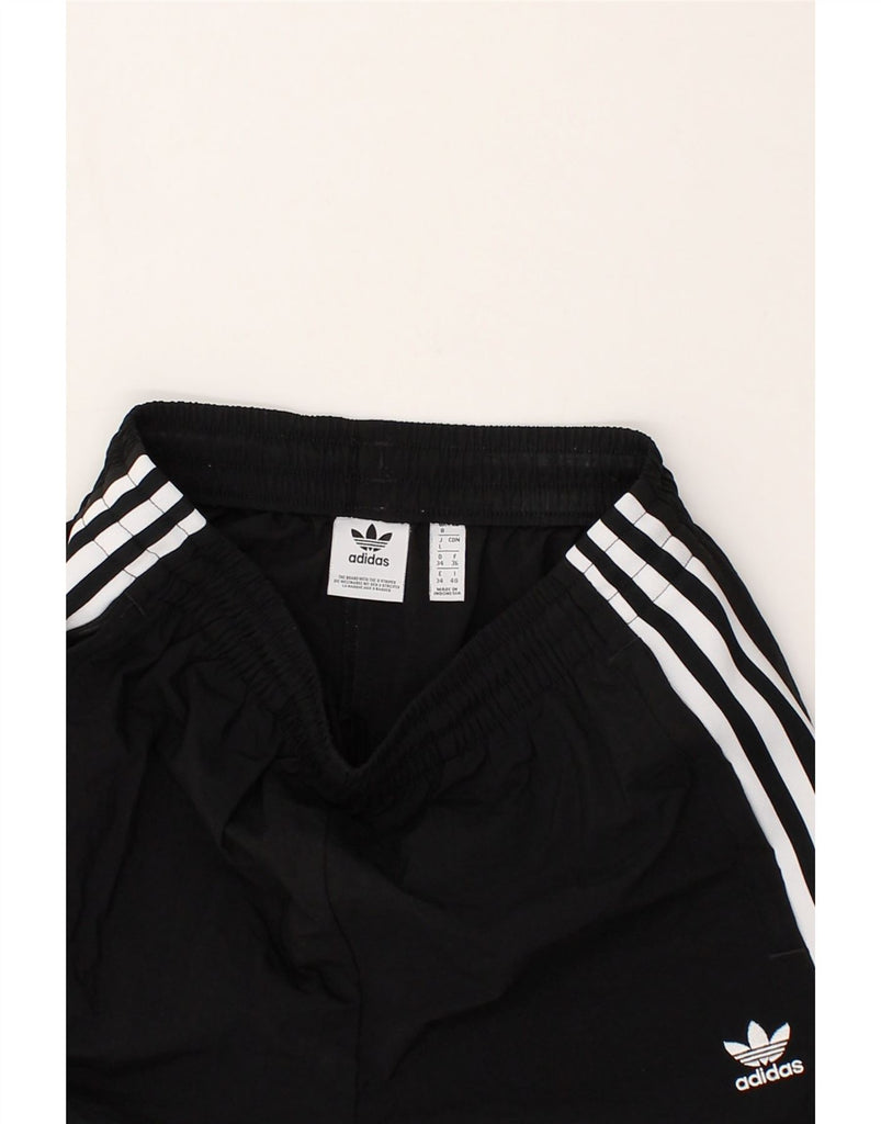 ADIDAS Womens Graphic Tracksuit Trousers Joggers UK 8 Small Black | Vintage Adidas | Thrift | Second-Hand Adidas | Used Clothing | Messina Hembry 