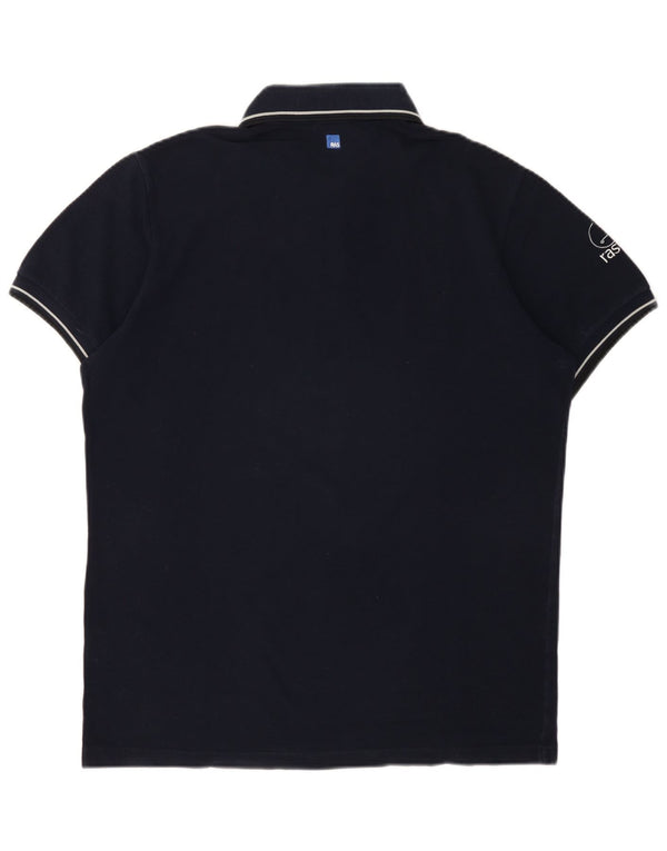 Refrigiwear Mens Polo Shirt XL Navy Blue Cotton