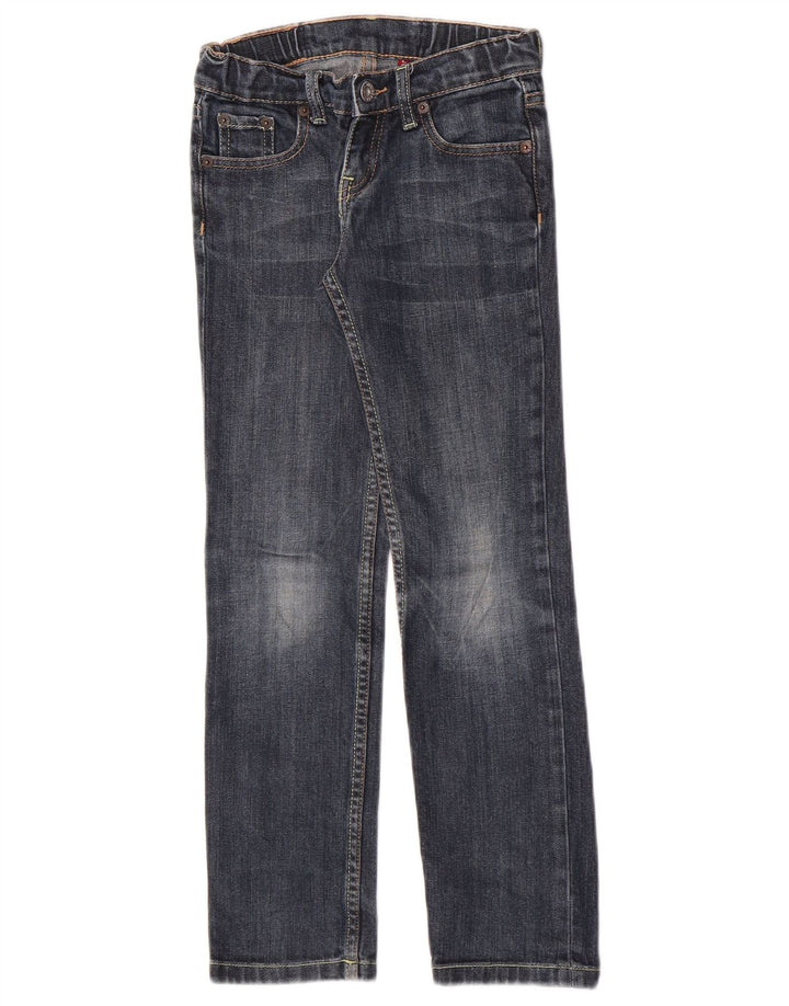 Levi's Boys Straight Jeans 7-8 Years W22 L23 Navy Blue Cotton
