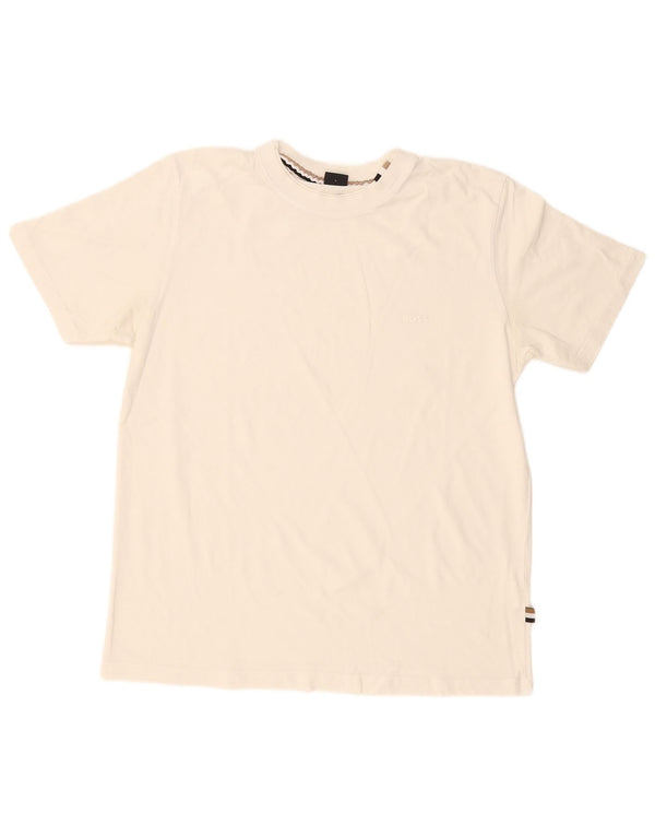 Hugo Boss Mens T-Shirt Top Large White Cotton