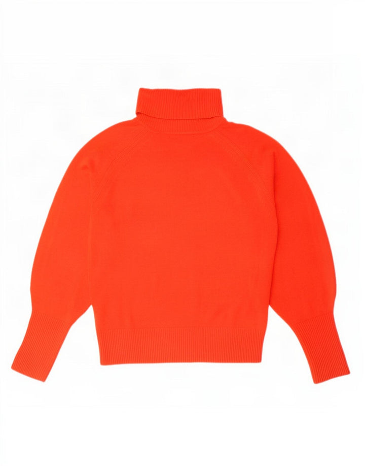 Marks & Spencer Womens Roll Neck Jumper Sweater UK 10 Small Red Acrylic