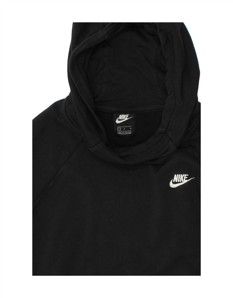 NIKE Womens Hoodie Jumper UK 16 Large Black Vintage Nike and Second-Hand Nike from Messina Hembry 