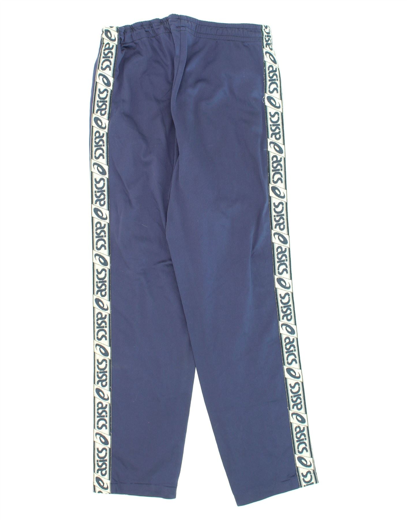 Pantaloni da tuta vintage da uomo ASICS grandi blu in poliestere Abbigliamento vintage e di seconda mano online Messina Hembry