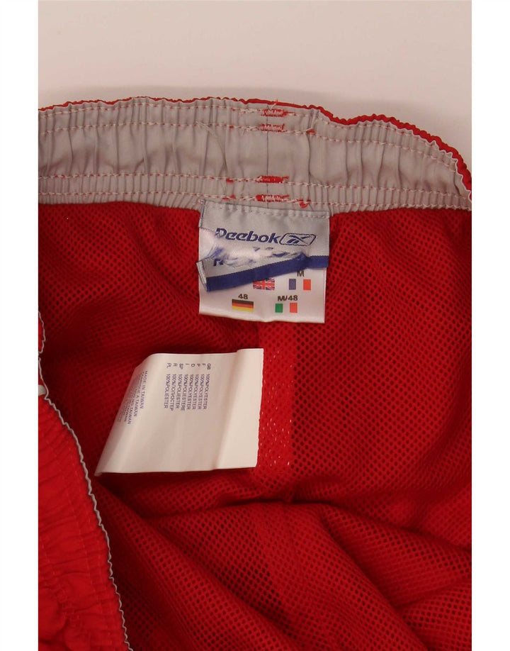 Reebok Mens Capri Tracksuit Trousers Small  Red