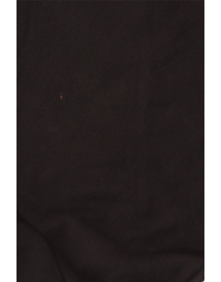 PYREX Womens Crop Graphic Sweatshirt Jumper UK 16 Large Black Cotton