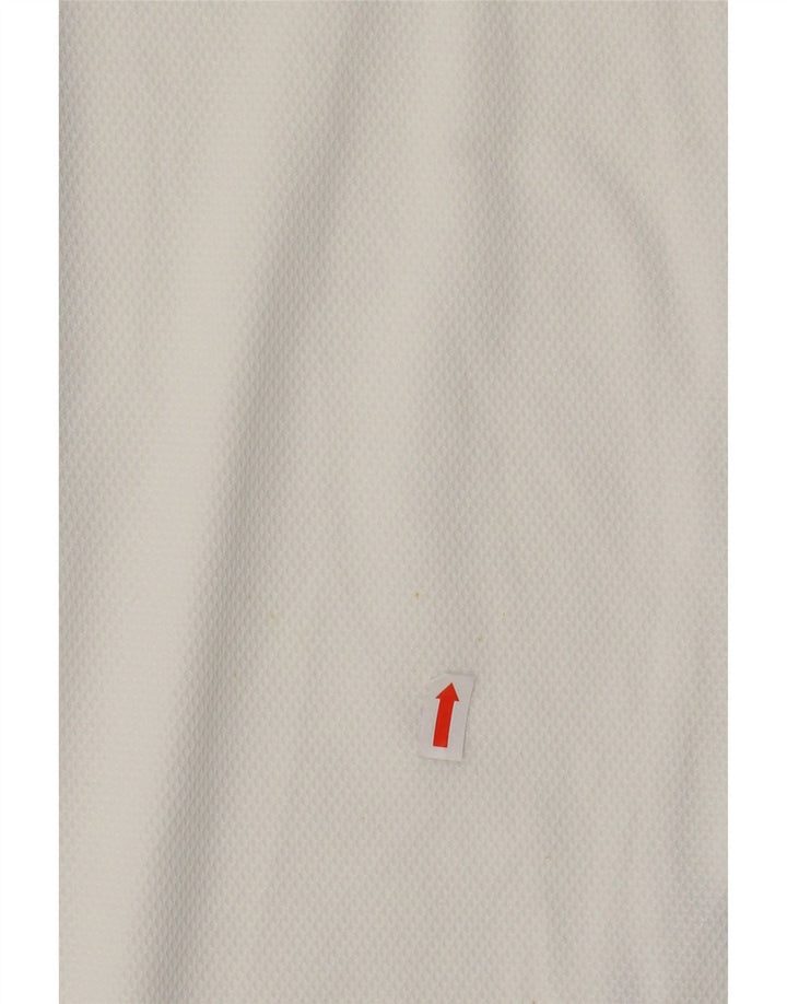 AUSTRALIAN L'ALPINA Mens Polo Shirt IT 56 3XL White Colourblock Polyester