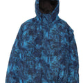 CHIEMSEE Mens Hooded Windbreaker Jacket UK 38 Medium Blue Tie Dye