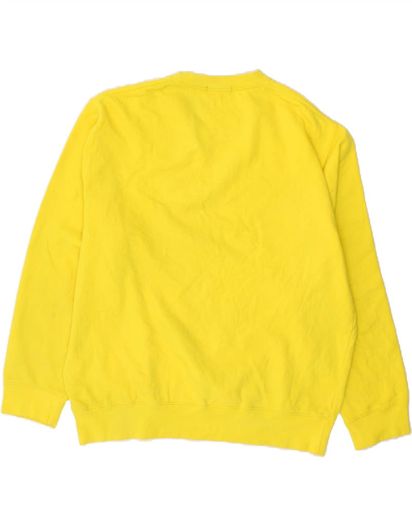 FRENCH CONNECTION Mens Sweatshirt Jumper 2XL Yellow Cotton | Vintage French Connection | Thrift | Second-Hand French Connection | Used Clothing | Messina Hembry 