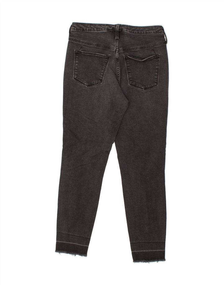 MOSSIMO Womens High Waist Jegging Cropped Jeans US 6 Medium W28 L26 Grey Vintage Mossimo and Second-Hand Mossimo from Messina Hembry 