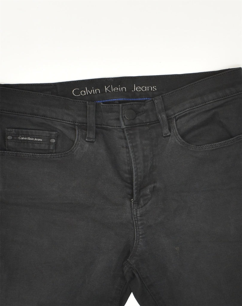 CALVIN KLEIN JEANS Womens Slim Jeans W28 L30  Black Cotton | Vintage Calvin Klein Jeans | Thrift | Second-Hand Calvin Klein Jeans | Used Clothing | Messina Hembry 