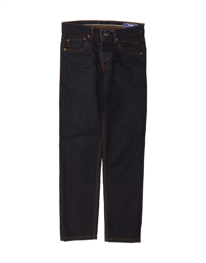 JULES Womens Straight Jeans W26 L30 Navy Blue Cotton Vintage Jules and Second-Hand Jules from Messina Hembry 