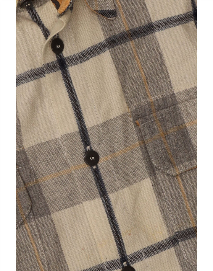 Murphy & Nye Mens Flannel Shirt Small Multicoloured Check Acrylic