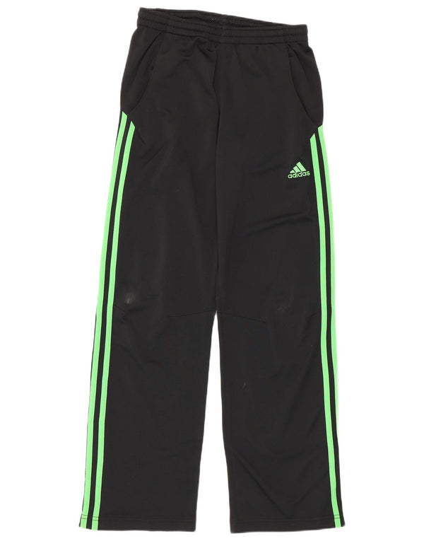 Adidas Girls Tracksuit Trousers 13-14 Years Black Colourblock Polyester