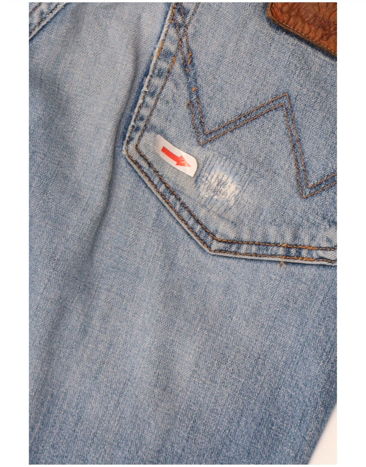 Wrangler Mens Texas Straight Jeans W30 L32 Blue Cotton