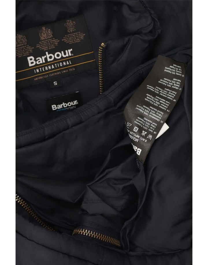 Barbour Mens Padded Jacket UK 36 Small Navy Blue Polyester