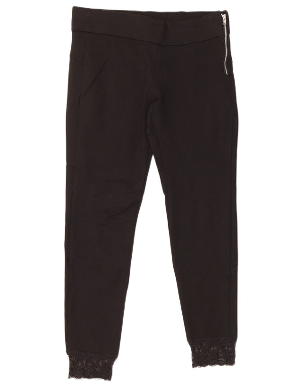 Zara Womens Capri Leggings UK 14 Medium  Black