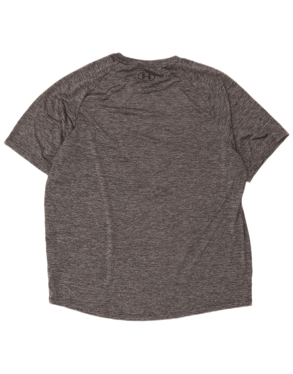 Under Armour Mens T-Shirt Top XL Grey Flecked Polyester
