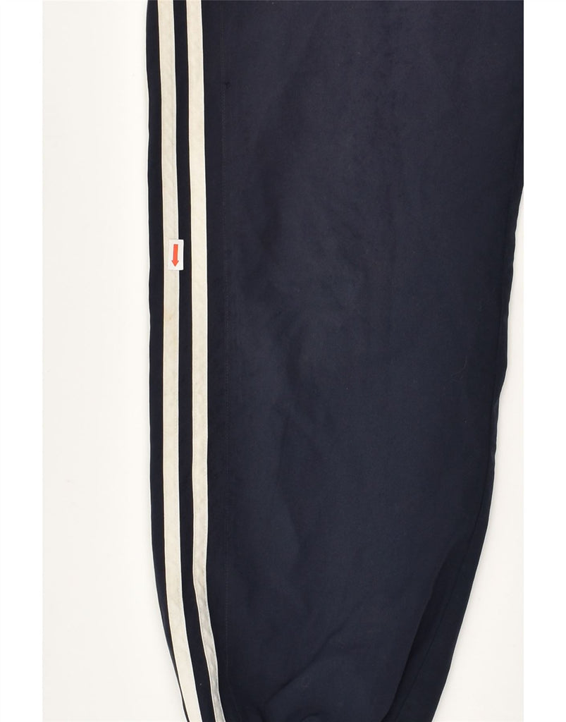 ADIDAS Mens Tracksuit Trousers Joggers UK 28 Small Navy Blue Polyester | Vintage Adidas | Thrift | Second-Hand Adidas | Used Clothing | Messina Hembry 