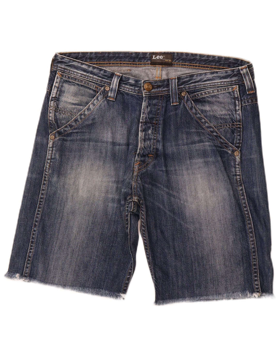 LEE Mens Denim Shorts W34 Large Blue