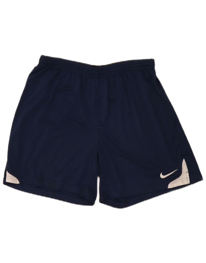 Nike Mens Sport Shorts XL Navy Blue Colourblock Polyester