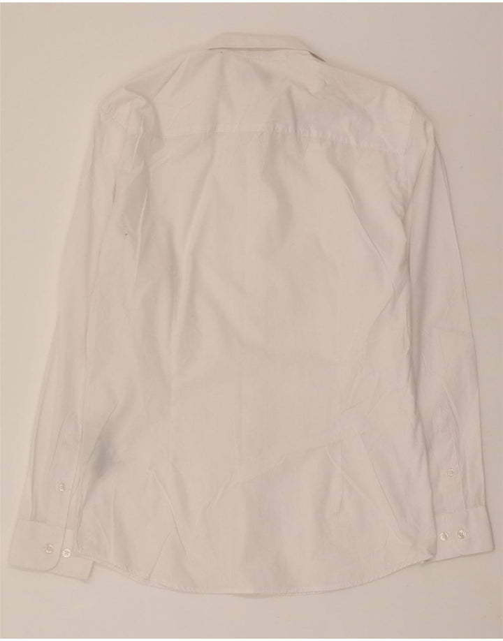 JACK & JONES Mens Shirt Small White Cotton Vintage Jack & Jones and Second-Hand Jack & Jones from Messina Hembry 