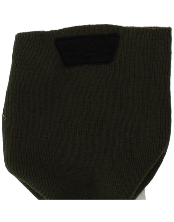 Vans Mens Knit Beanie Hat One Size Khaki Acrylic Logo