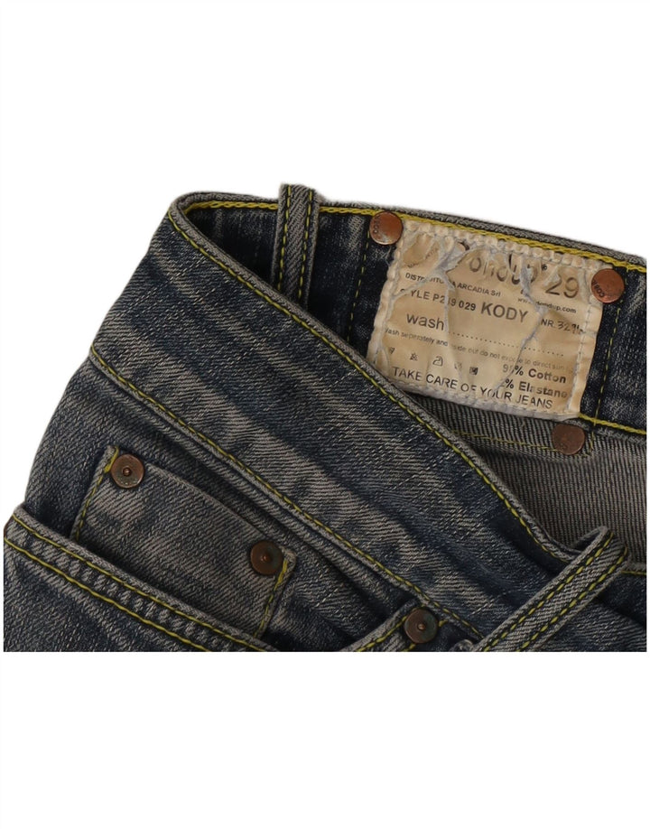 Dondup Womens Straight Jeans W29 L28 Blue Cotton