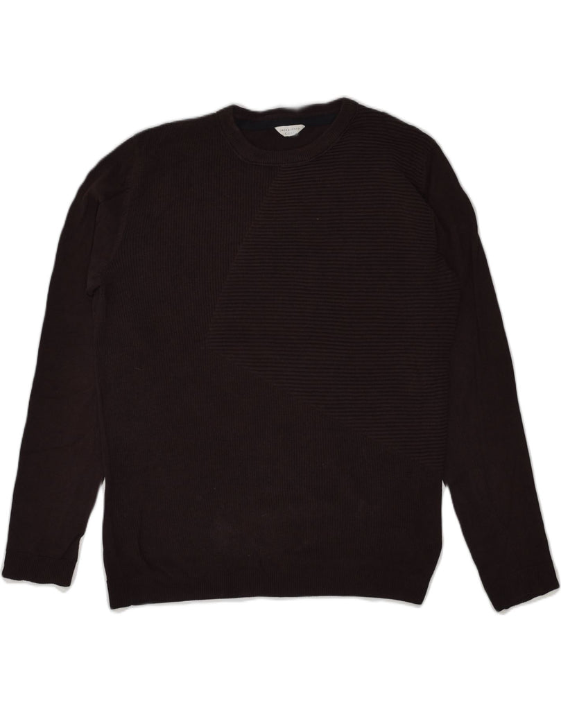 JACK & JONES Mens Crew Neck Jumper Sweater Large Brown Cotton | Vintage Jack & Jones | Thrift | Second-Hand Jack & Jones | Used Clothing | Messina Hembry 