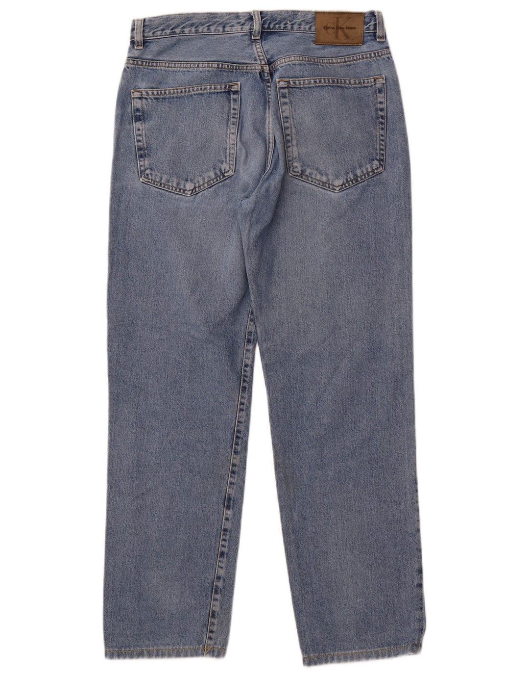 Calvin Klein Womens High Waist Jeans W33 L29 Blue Cotton