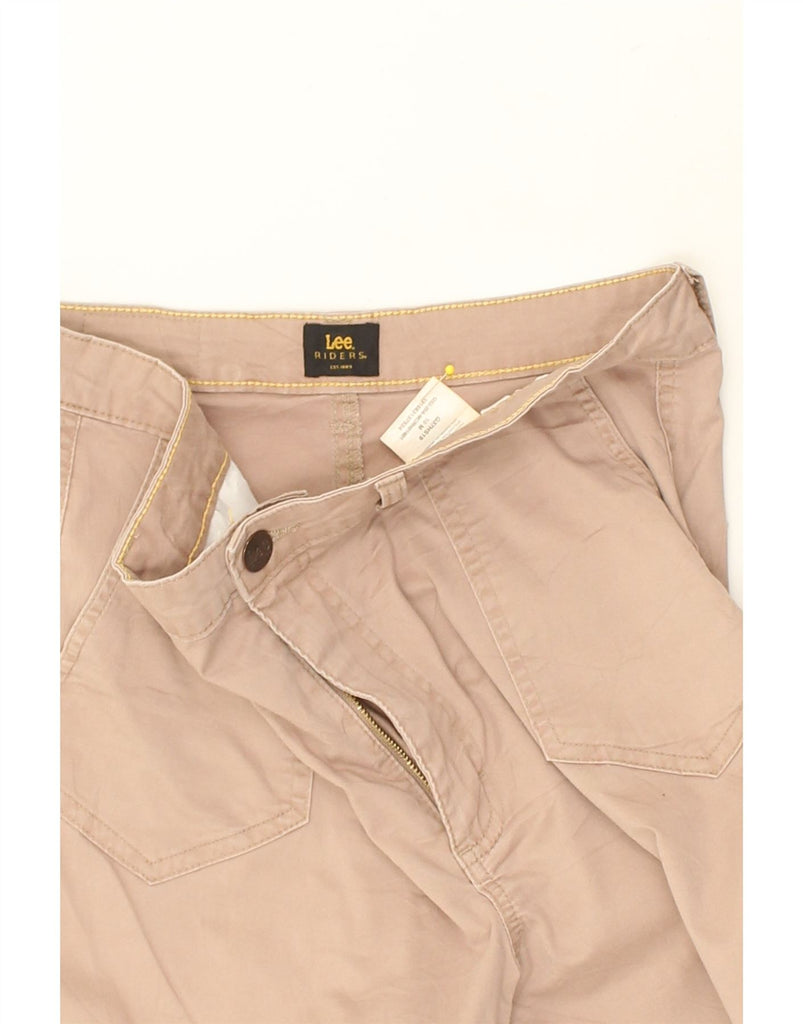 LEE Womens Casual Shorts US 10 Large W32 Beige Cotton | Vintage Lee | Thrift | Second-Hand Lee | Used Clothing | Messina Hembry 