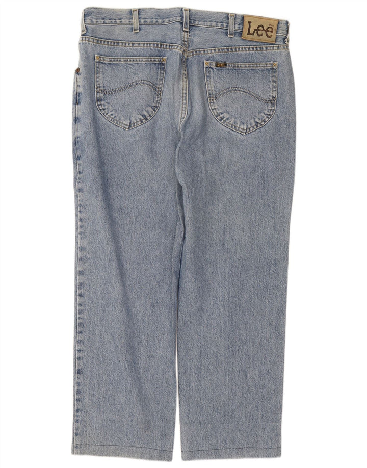 Lee Mens Chicago Straight Jeans W38 L27 Blue Cotton