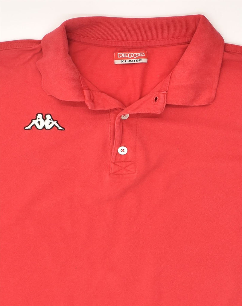 KAPPA Mens Polo Shirt XL Red Cotton | Vintage Kappa | Thrift | Second-Hand Kappa | Used Clothing | Messina Hembry 