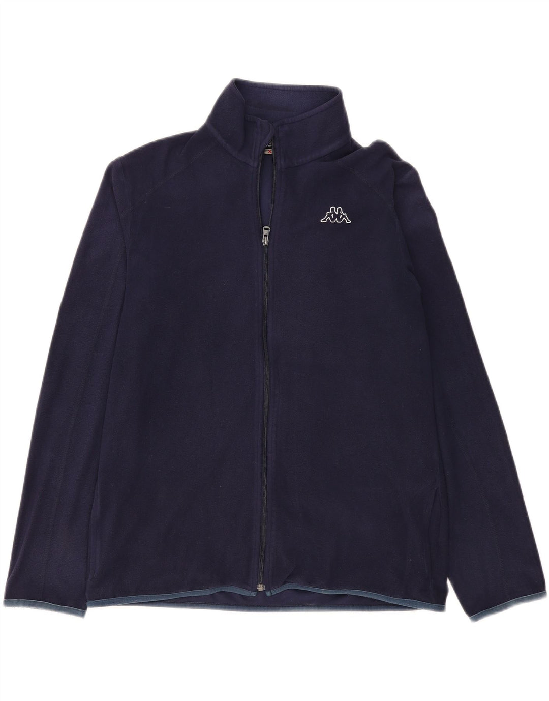 KAPPA Mens Fleece Jacket UK 42 XL Navy Blue Polyester