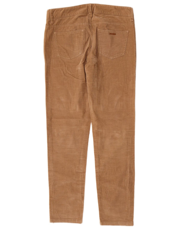 Massimo Dutti Womens Slim Corduroy Trousers EU 38 Small W28 L29 Beige