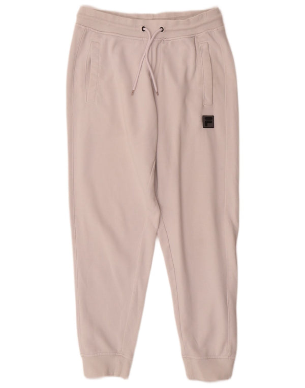 Fila Mens Tracksuit Trousers Joggers Small  White Cotton