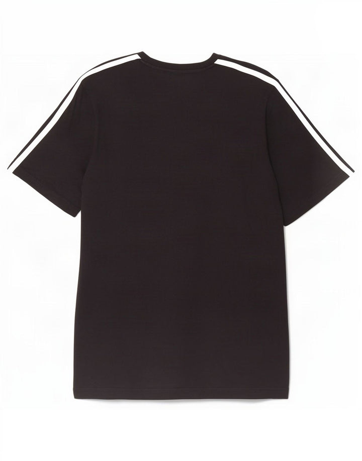 Adidas Mens T-Shirt Top Medium Black Cotton
