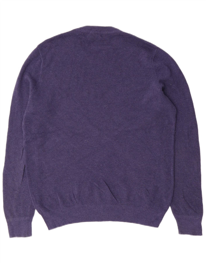John Lewis Mens Crew Neck Jumper Sweater Medium Navy Blue Cotton