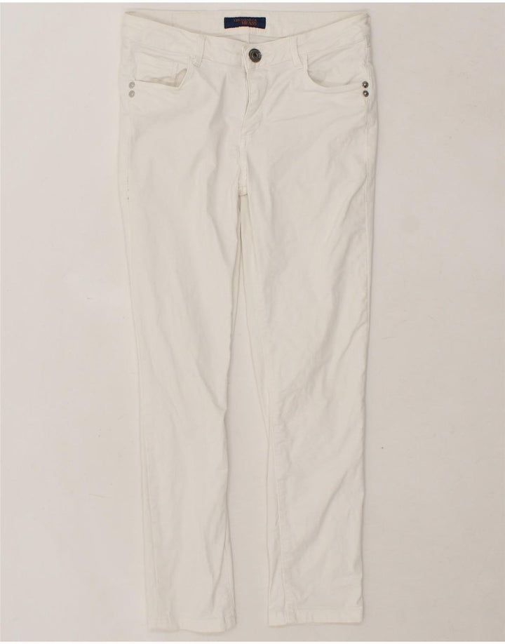 TRUSSARDI Womens Slim Jeans W26 L28 White Cotton Vintage Trussardi and Second-Hand Trussardi from Messina Hembry 