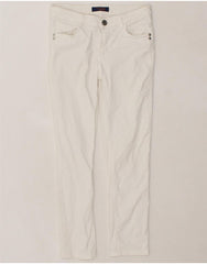 TRUSSARDI Womens Slim Jeans W26 L28 White Cotton