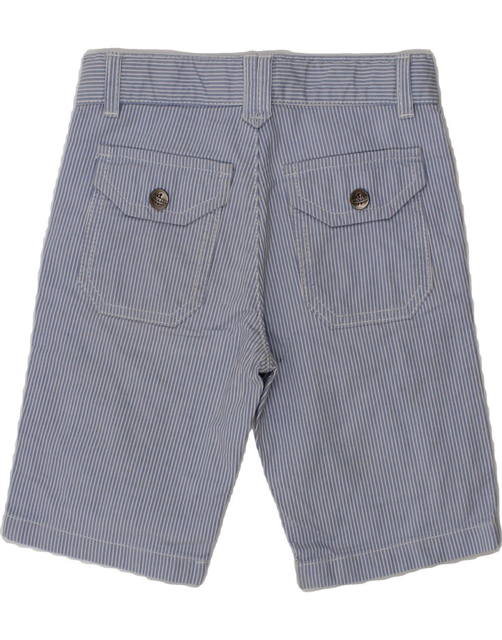 JECKERSON Boys Chino Shorts 3-4 Years W20 Blue Striped Vintage Jeckerson and Second-Hand Jeckerson from Messina Hembry 