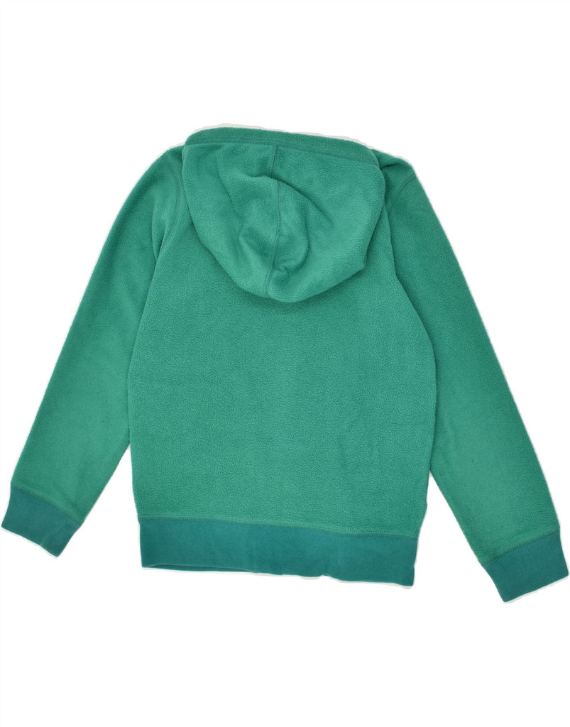 GAP Girls Graphic Hooded Fleece Jacket 10-11 Years Green Polyester | Vintage Gap | Thrift | Second-Hand Gap | Used Clothing | Messina Hembry 