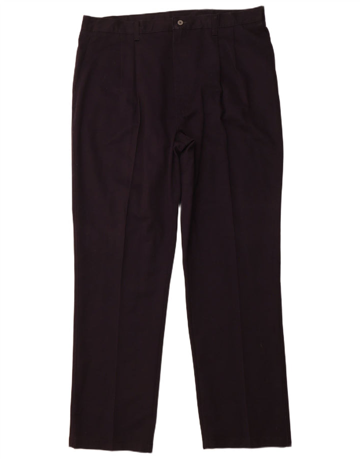 WRANGLER Mens Pegged Chino Trousers W40 L34 Navy Blue Cotton