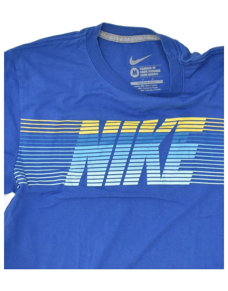 NIKE Mens Standard Fit Graphic T-Shirt Top Medium Blue Cotton | Vintage Nike | Thrift | Second-Hand Nike | Used Clothing | Messina Hembry 