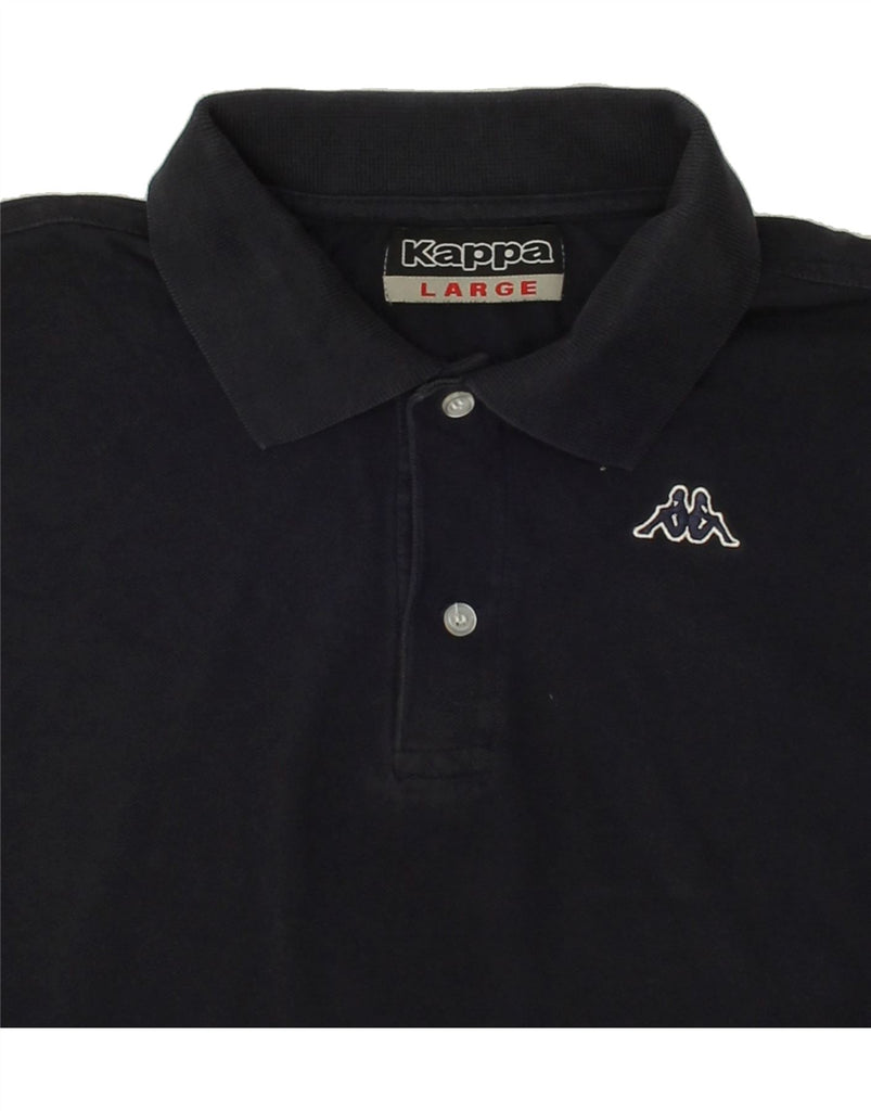 KAPPA Mens Polo Shirt Large Navy Blue Cotton Vintage Kappa and Second-Hand Kappa from Messina Hembry 