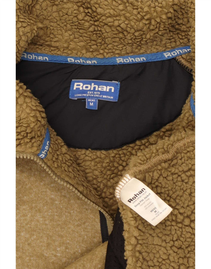 Rohan Mens Tracksuit Top Jacket Medium Khaki Colourblock Acrylic