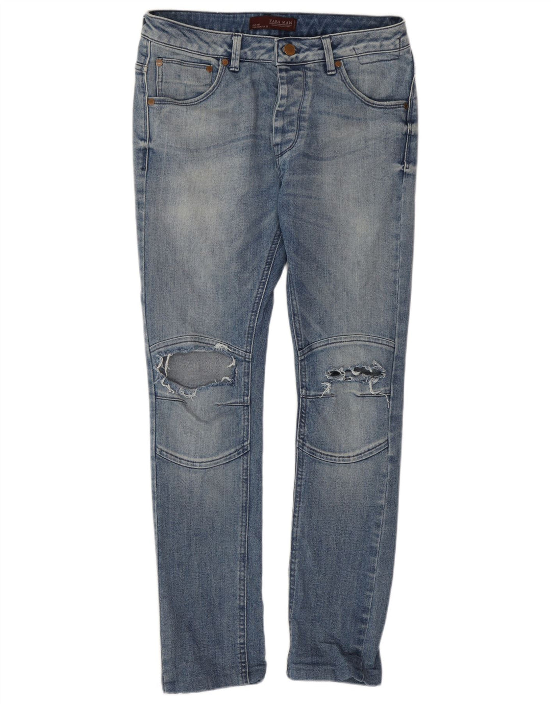 Zara Mens Skinny Jeans EU 40 Medium W31 L28 Blue