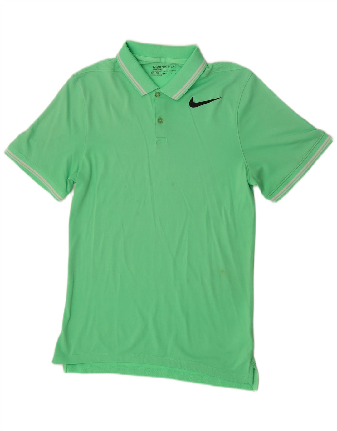 Nike Mens Polo Shirt Small Green Polyester Sports