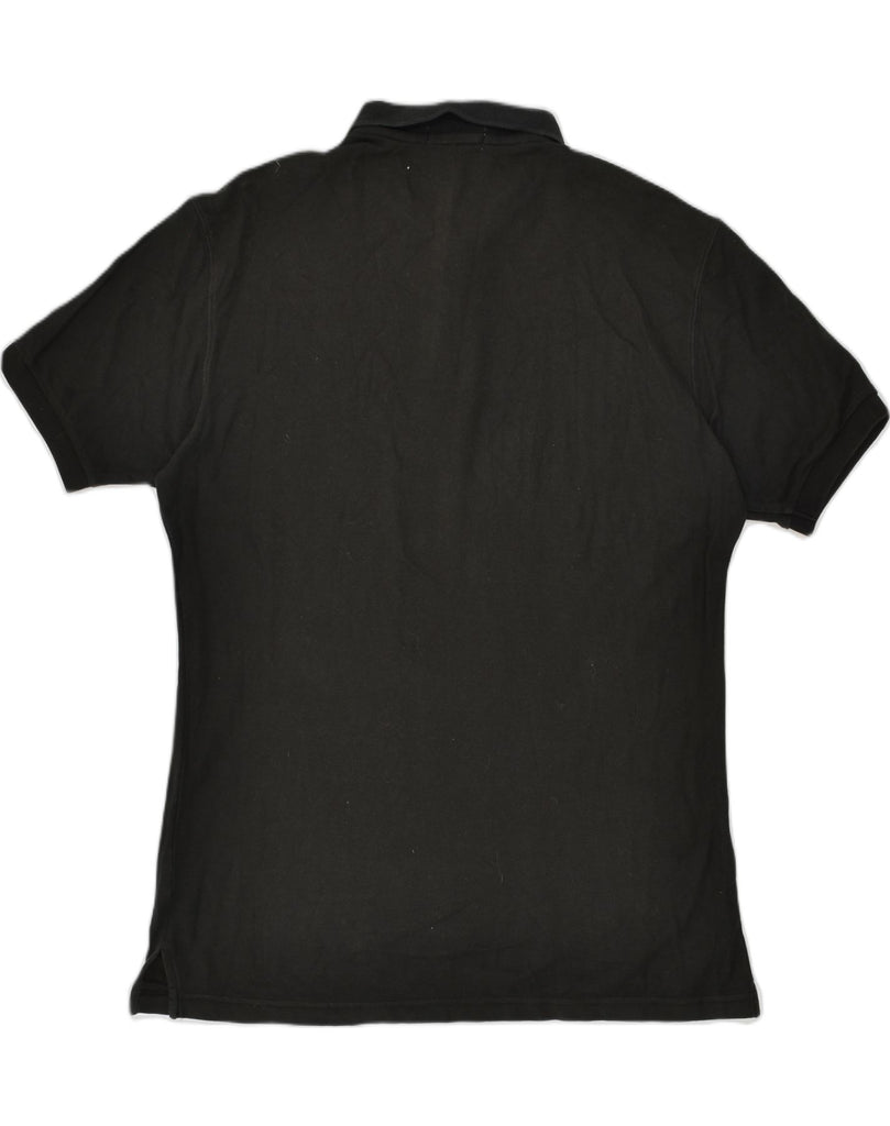 FILA Mens Polo Shirt Medium Black Cotton | Vintage Fila | Thrift | Second-Hand Fila | Used Clothing | Messina Hembry 