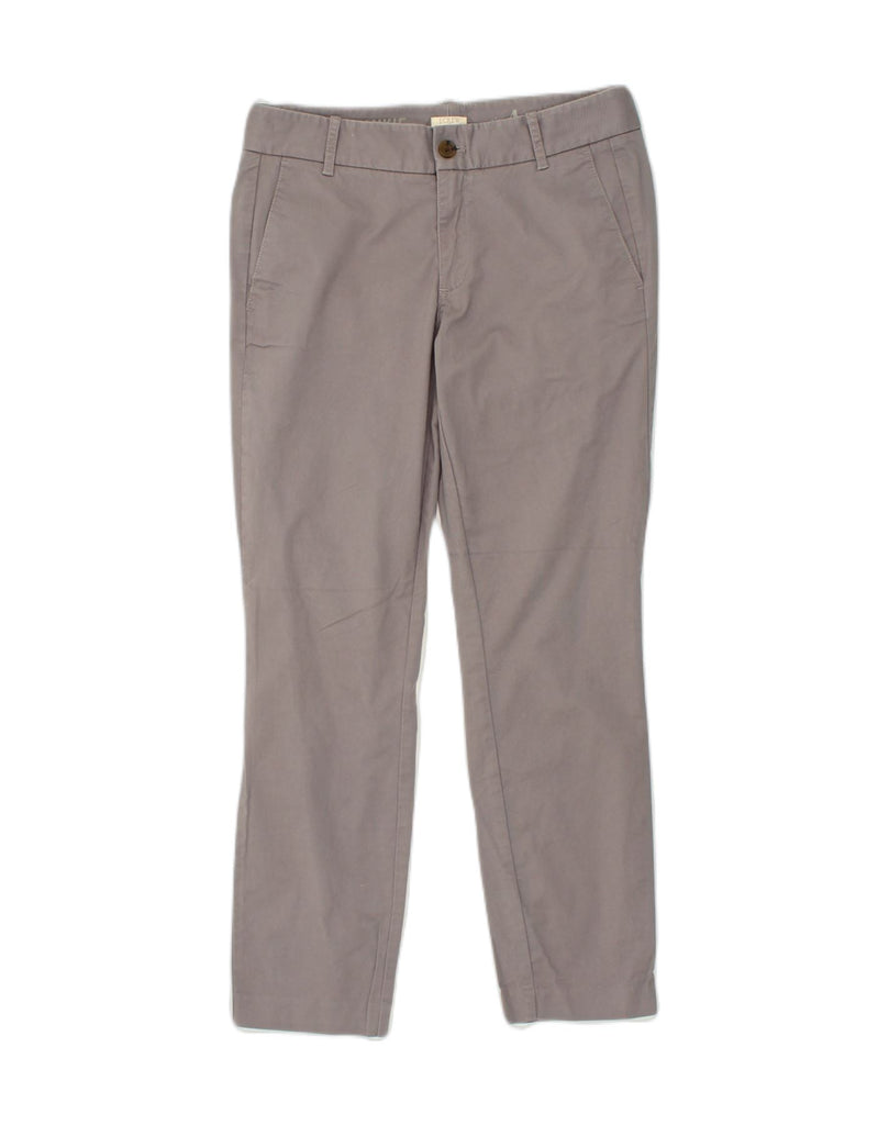 J. CREW Womens Frankie Slim Chino Trousers US 4 Small W30 L27 Grey Cotton | Vintage J. Crew | Thrift | Second-Hand J. Crew | Used Clothing | Messina Hembry 