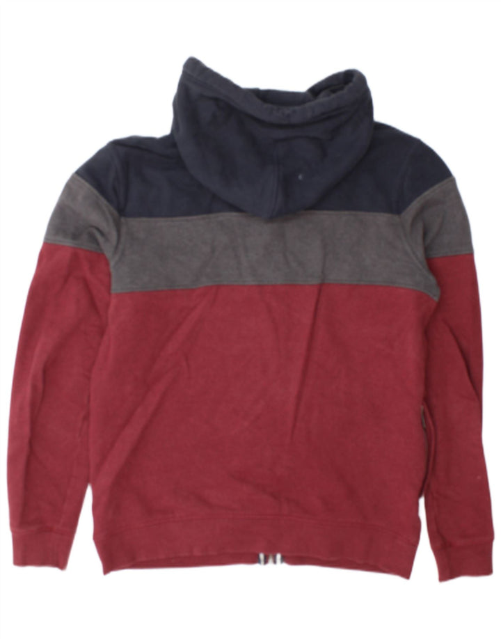 Fat Face Mens Zip Hoodie Sweater Medium Multicoloured Colourblock Cotton